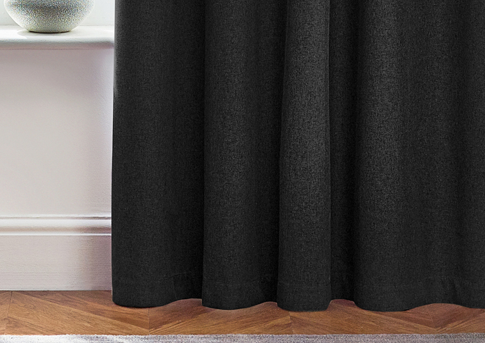 Dawn (Blackout) Eyelet, Black - Ready Made Curtains - Image 6
